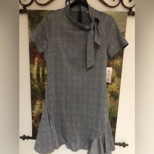 Nanette Lepore Plaid Dress w/Side Panels SZ8  NWT